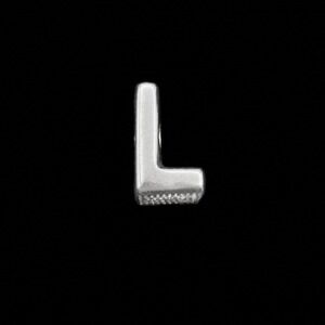 Pandora Letter L Alphabet Charm Sterling Silver S925 ALE Heart Pattern 790323L